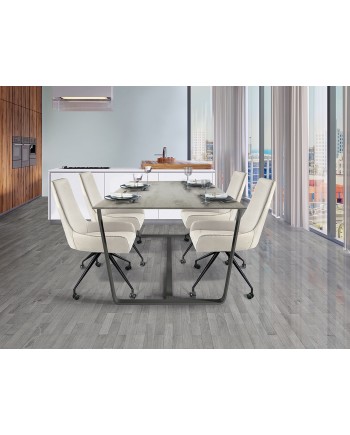 DIANE-SILLA RUEDAS BLANCA-HILO GRIS